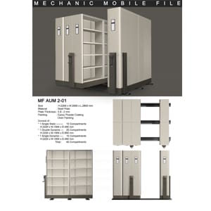 Mobile File Mekanik Alba MF AUM 2-01 (40 compartement)