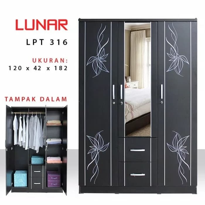 Lemari Pakaian Lunar LPT 316