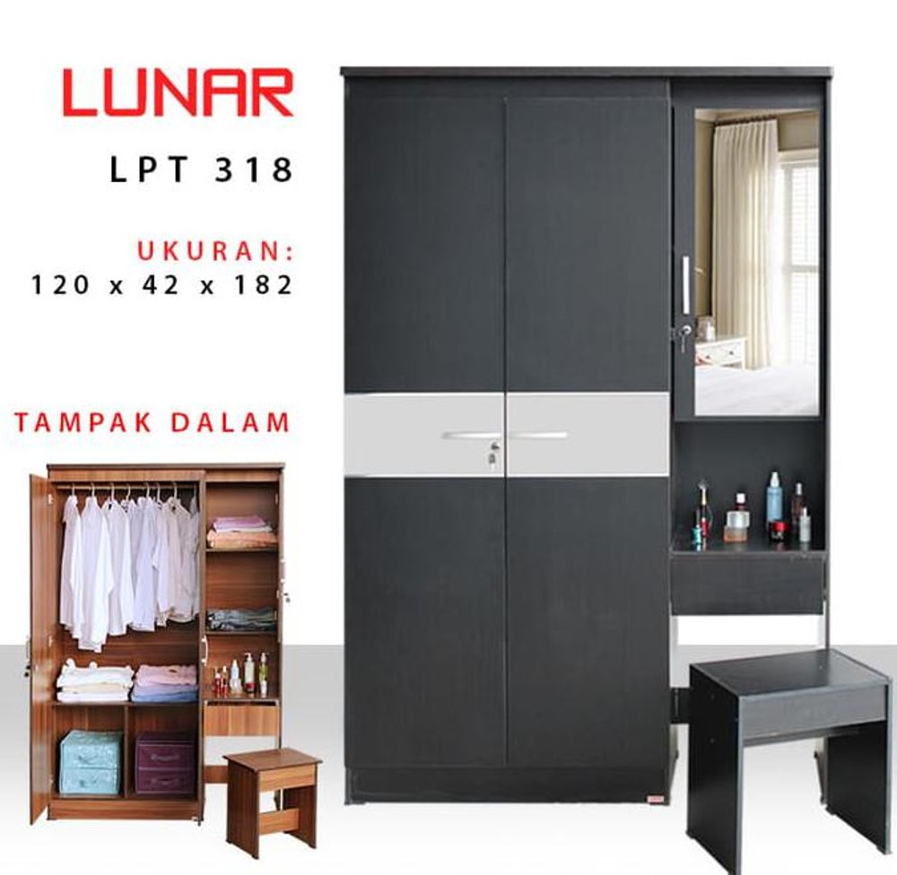Lemari Pakaian Lunar LPT 318